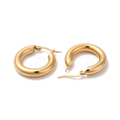 PVD Vacuum Plating 304 Stainless Steel Huggie Hoop Earrings for Women EJEW-Q767-01A-G-1