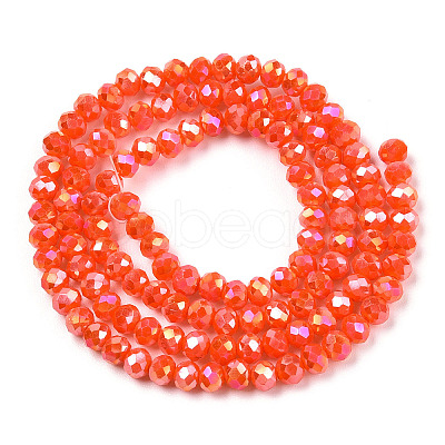 Electroplate Glass Beads Strands EGLA-A044-P3mm-B03-1