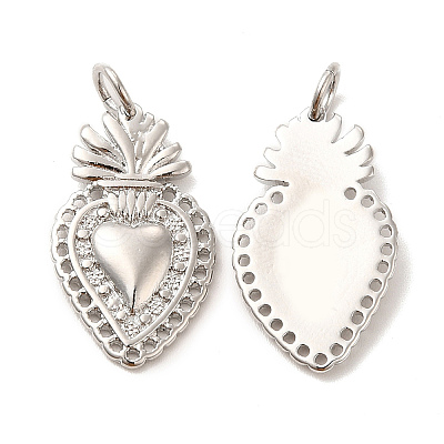 Eco-Friendly Rack Plating Brass Pendants KK-F851-08P-1