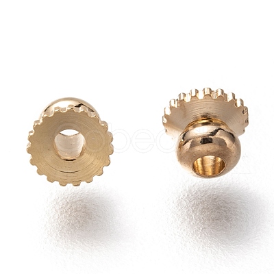 Brass Beads Caps KK-H759-38A-G-1