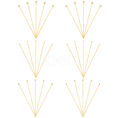 30Pcs 3 Styles 925 Sterling Silver Head Pins & Eye Pins STER-PH0003-30-1