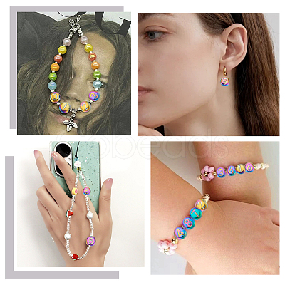 150Pcs 10 Colors Electroplate Glass Beads GLAA-AR0001-79A-1