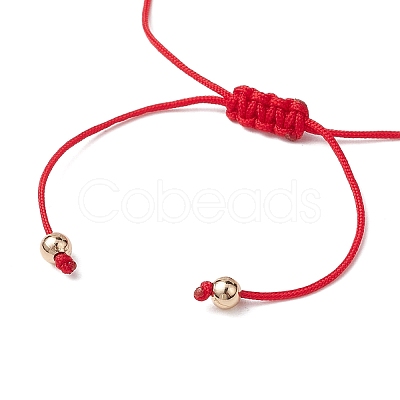 Gemstone Braided Bead Bracelet BJEW-JB11013-07-1