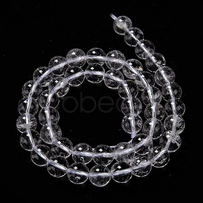 Natural Quartz Crystal Beads Strands X-G-H236-05A-8mm-1