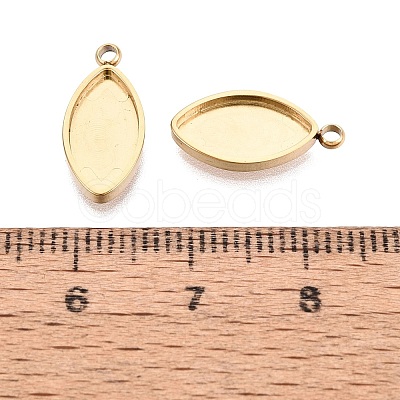 304 Stainless Steel Pendant Cabochon Component STAS-Q113-18A-G-1