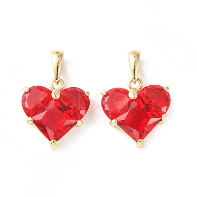 Brass Micro Pave Cubic Zirconia Charms X-KK-L208-03G-01-1