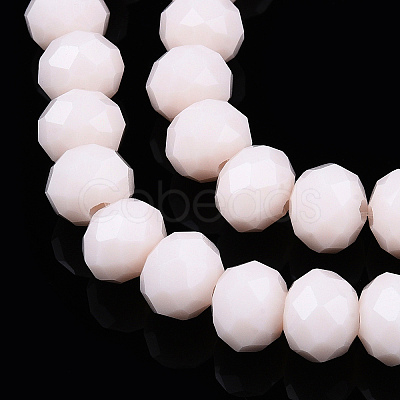 Opaque Solid Color Glass Beads Strands EGLA-A034-P10mm-D33-1