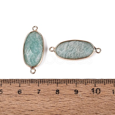 Natural Amazonite Links Connectors X-G-R472-03H-1
