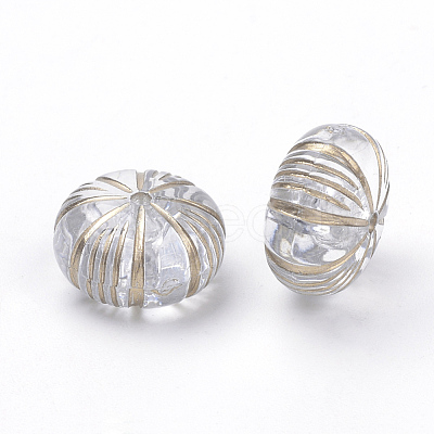 Plating Transparent Acrylic Beads X-PACR-Q115-47-1