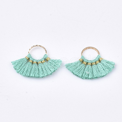 Polycotton(Polyester Cotton) Tassel Pendants Decorations FIND-S302-11C-1