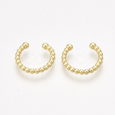 Brass Cuff Earrings EJEW-S201-185-1