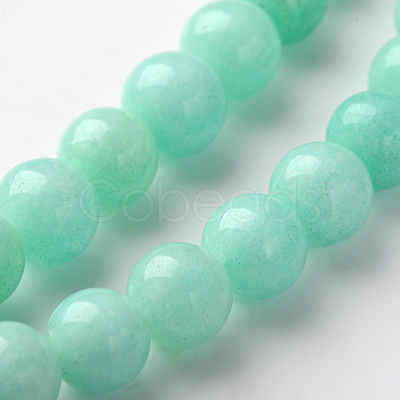Natural & Dyed White Jade Beads Strands GSR055-1