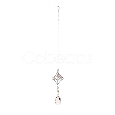 Teardrop Acrylic Beads Big Pendant Decorations LS-HJEW-D029-01P-D-1