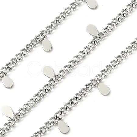304 Stainless Steel Curb Chains CHS-K017-08D-P-1