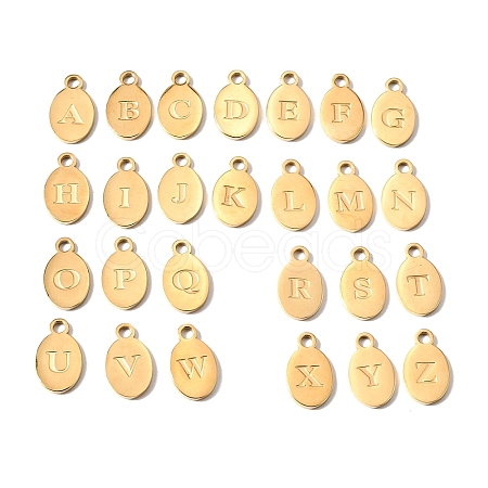 26Pcs 304 Stainless Steel Pendants STAS-H258-04G-1