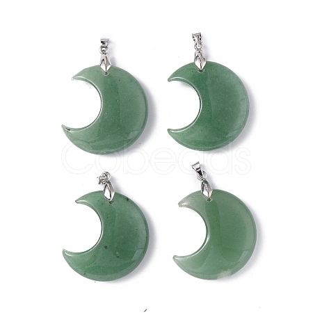 Natural Green Aventurine Pendants G-Z022-04D-1