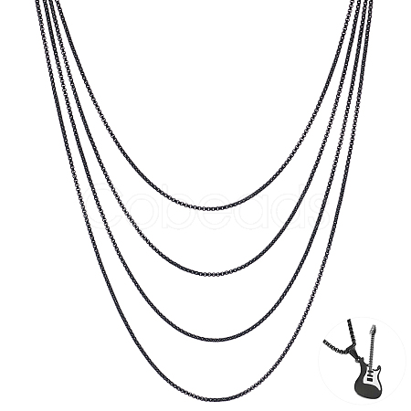 4.9~5m Spray Painted Stainless Steel Box Chains CHS-UN0001-15-1