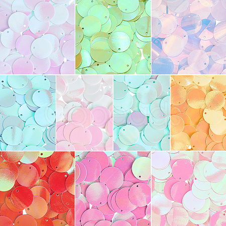 80G 10 Colors PVC Paillette Pendants FIND-SC0023-20B-1