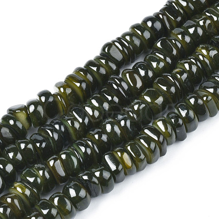 Natural Trochid Shell/Trochus Shell Beads Strands SHEL-S258-081-B01-1