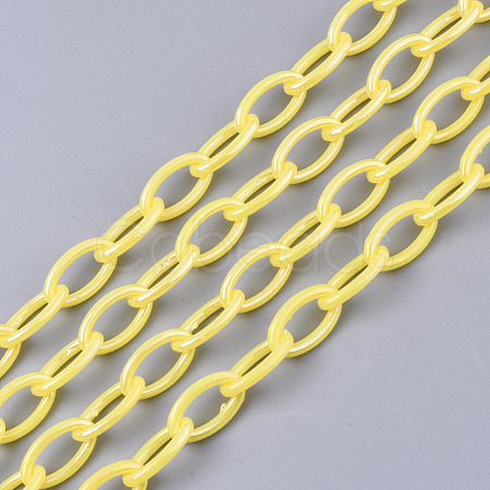 Acrylic Opaque Cable Chains X-PACR-N009-001K-1
