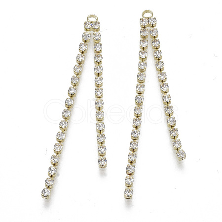 Brass Cup Chains Tassel Big Pendants X-PALLOY-S177-72LG-1