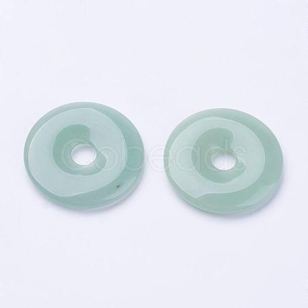 Natural Green Aventurine Pendants G-F524-H05-1