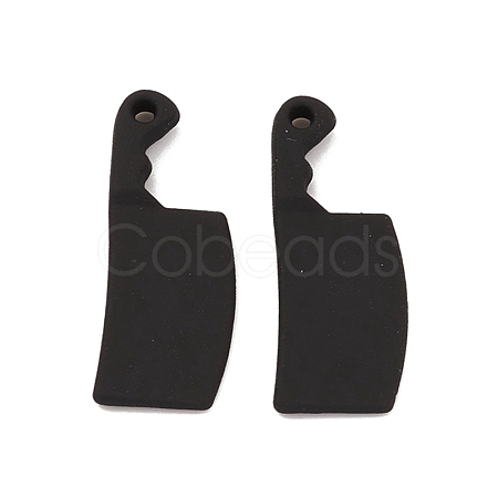 Spray Painted Alloy Pendants PALLOY-K003-15-1