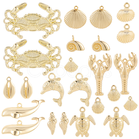 24Pcs 12 Styles Alloy Pendants FIND-SC0021-01-1