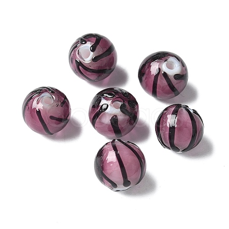 Handmade Transparent Lampwork Beads BLOW-D300-08C-1