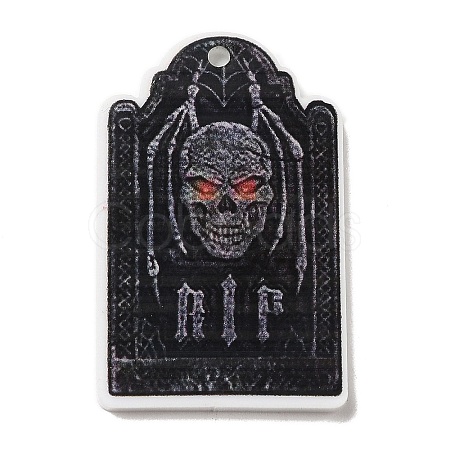 Halloween Themed Opaque Acrylic Pendants SACR-L004-04F-1