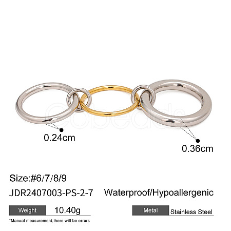 304 Stainless Steel Finger Rings FS-WGBE181-03-1