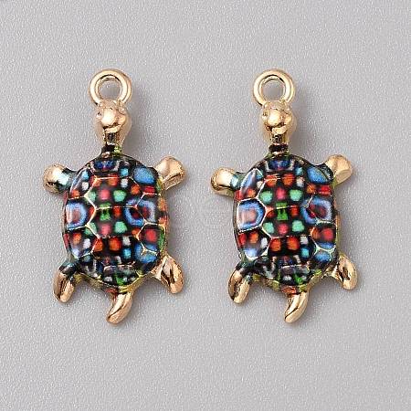Alloy Enamel Pendants FIND-CJC0027-01G-03-1