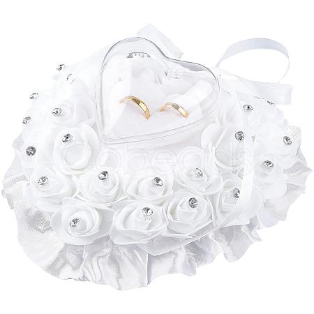 PE Foam Flower Ring Holder Pillow AJEW-WH20816-224A-1