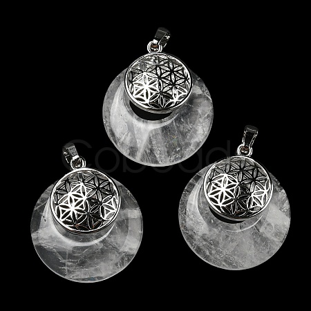 Natural Quartz Crystal Pendants KK-F751-M-A16-1