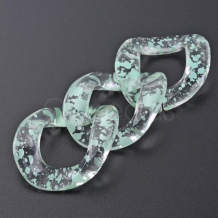 Transparent Acrylic Linking Rings OACR-N009-015A-B04-1