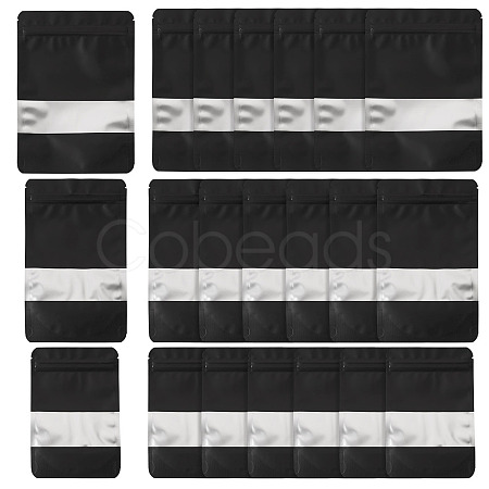 18Pcs 3 Styles PE Resealable Bags with Window OPP-TAD0001-01D-1
