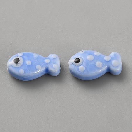 Handmade Porcelain Beads PORC-WH20001-02J-1