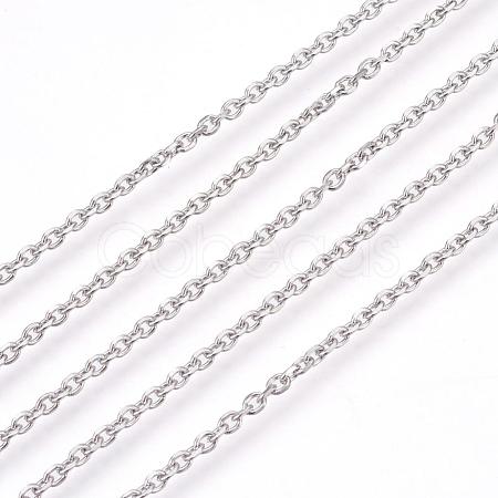 Tarnish Resistant 304 Stainless Steel Cable Chains CHS-L017-23A-1