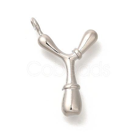 Rack Plating Brass Pendants KK-I722-08P-Y-1