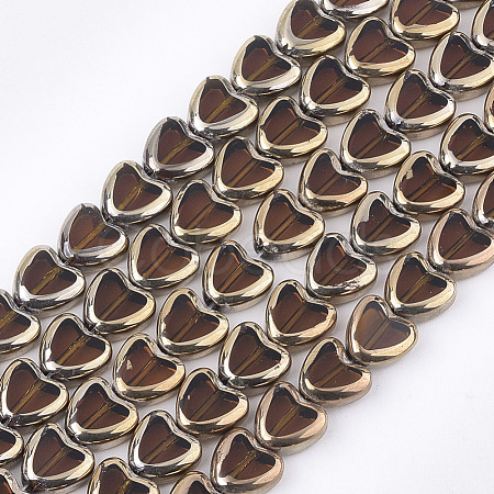 Electroplate Glass Beads Strands EGLA-S188-09D-1