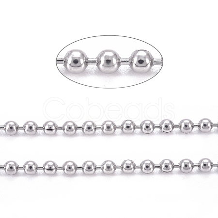 304 Stainless Steel Ball Chains CHS-F009-01B-P-1