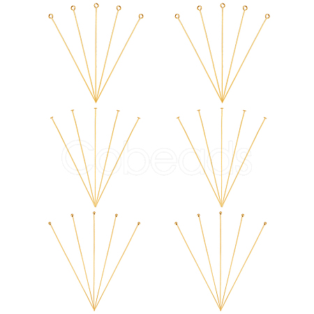 30Pcs 3 Styles 925 Sterling Silver Head Pins & Eye Pins STER-PH0003-30-1