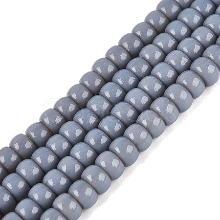 Opaque Glass Beads Strands GLAA-NH0002-B01-C02-1