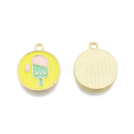 Alloy Enamel Pendants FIND-A017-23LG-1