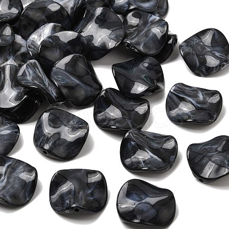 Opaque Acrylic Imitation Gemstone Beads OACR-G061-01B-1