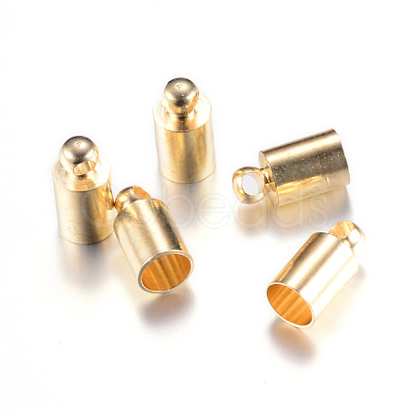 Brass Cord Ends X-KK-R001-08-LG-1