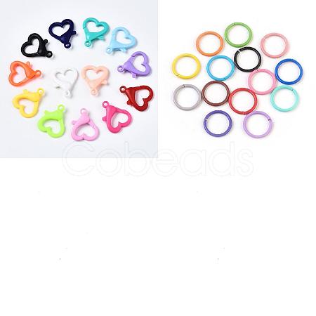 25Pcs Acrylic Lobster Claw Clasps DIY-YW0011-20B-1