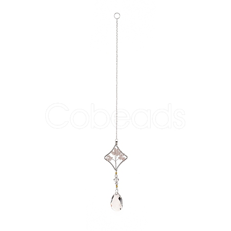 Teardrop Acrylic Beads Big Pendant Decorations LS-HJEW-D029-01P-D-1
