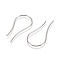 Tarnish Resistant 304 Stainless Steel Earring Hooks, Ear Wire, Stainless Steel Color, 30x0.8mm