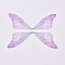 Fashion DIY Earrings Jewelry Accessories, Fibre Tulle Pendants, Butterfly Wing, Thistle, 58x19x0.1mm, Hole: 0.8mm